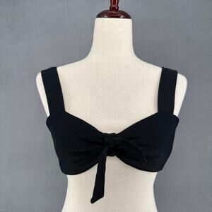 Staple Swim Fayt the Label Bikini Top Womens 8 (4 US) Black Neutral Australian